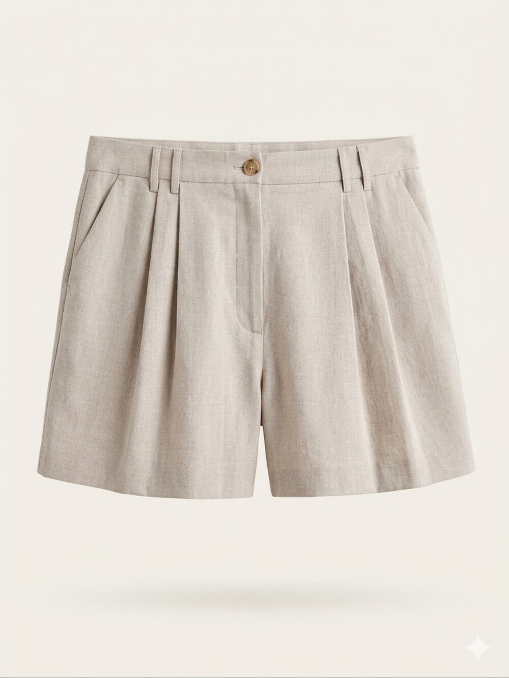 866. Worthington Gray Sparkle Dressy Pleated Shorts NWT Sz 18 R1